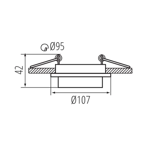 LED Recessed luminaire - fitting AGEO DSO-W