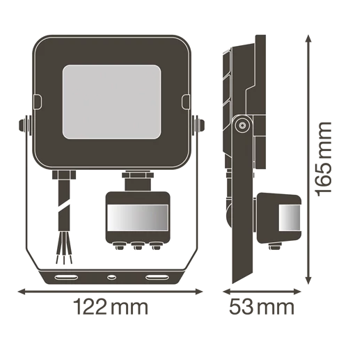 Outdoor LED floodlight with sensor FLOODLIGHT COMPACT SENSOR 20W