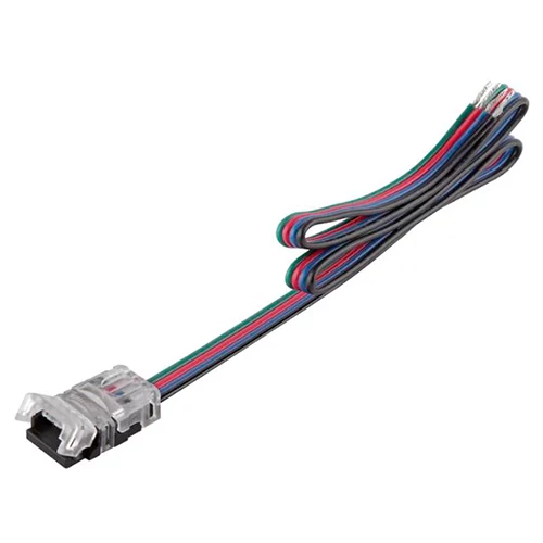 Connector for LED strip wire with clip RGB