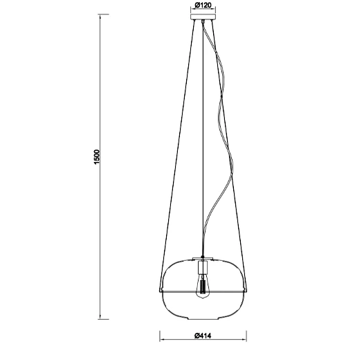 Piekaramā lampa LORENA, excl. 1x E27, max. 40W