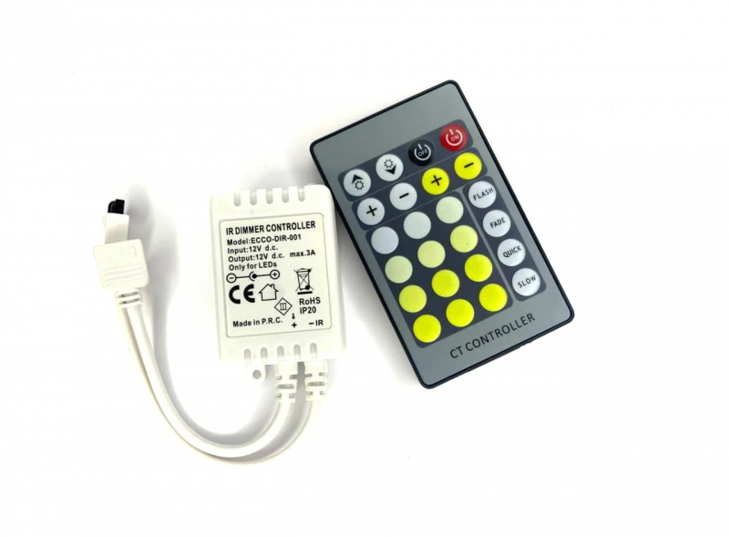 Two-color LED strip controller with remote control CT 24 buttons 12V-24V