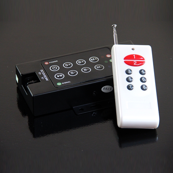 RGB Радио контроллер для LED ленты с пультом 12V-24V 10A