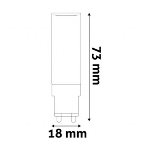 LED spuldze G9, 7W, 640lm, 3000K