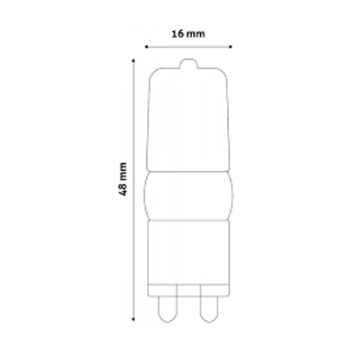 LED spuldze G9, 2.5W, 180lm, 3000K