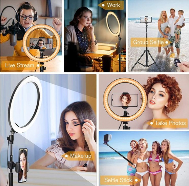 Ring 12W selfie lamp with adjustable tripod