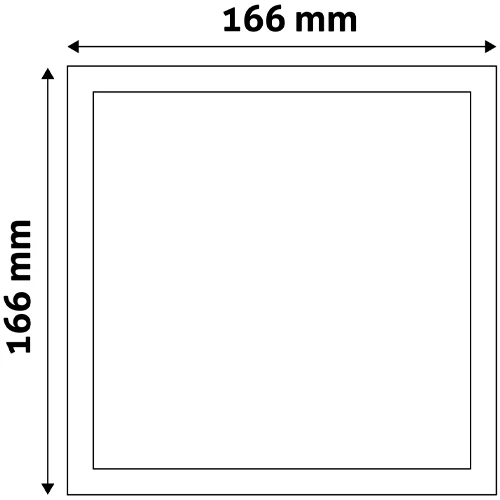 LED iebūvējams panelis 12W, 940lm, 3000K, IP20, 120°