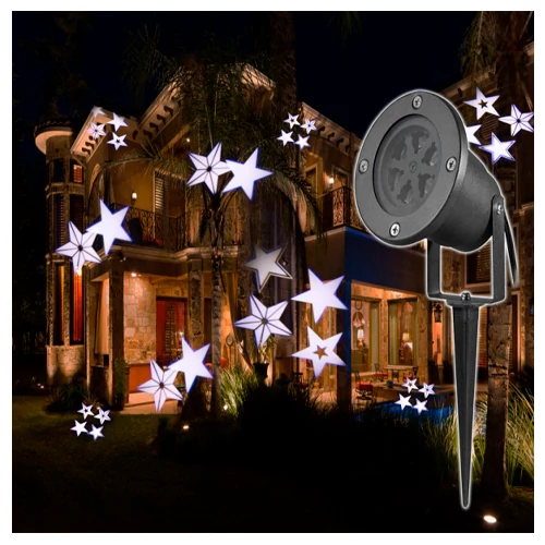 Waterproof laser projector for garden and home - star projection