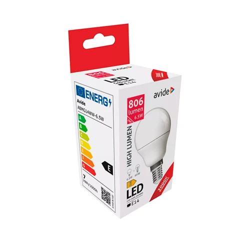 LED bulb E14, P45, 6.5W, 806lm, 3000K