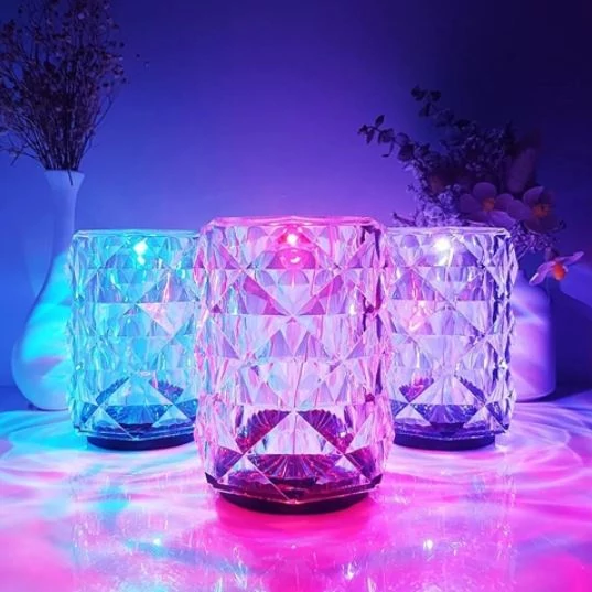 LED Diamond table lamp - night light RGB