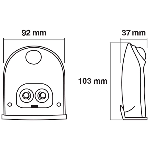 LED Surface-mounted luminaire with sensor DOOR LED DOWN