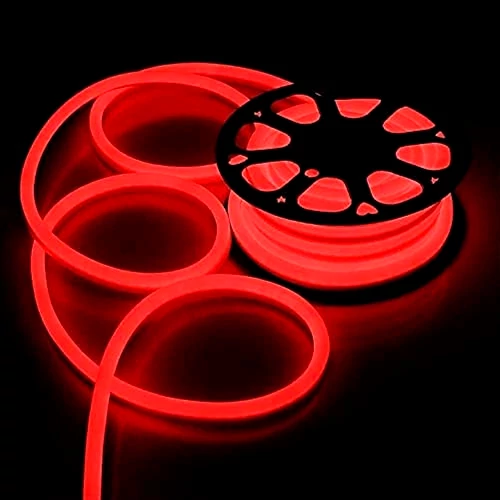 Outdoor LED neon strip IP65, red, 220-240V