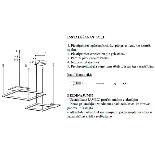 Piekaramā lampa MAGICA