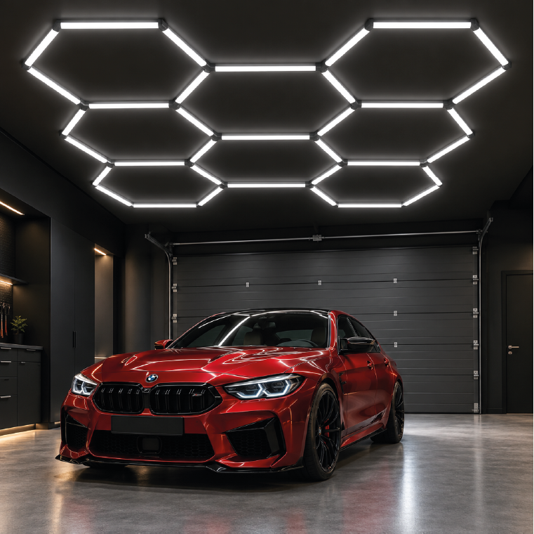 LED Griestu gaismekļu HEXAGON, 280W, 4000K, 33600LM, P44, 244x170cm