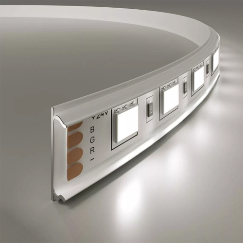 Anodized felxible aluminum profile for LED strip WITHOUT COVER HB-18X6M
