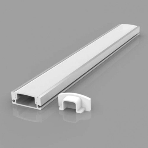 Анодированный алюминиевый профиль для LED ленты HB-17.5X7T