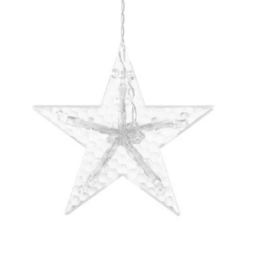 Ziemassvētku virtene - aizkari ar zvaigznēm