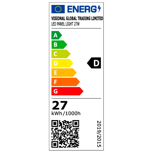 LED Panel with PHILIPS diodes 60x60 cm, 27W, 4000K, MAX LUMEN