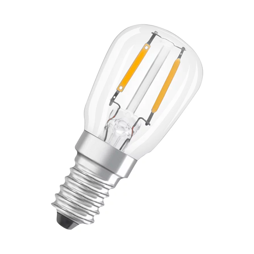 LED bulb E14, T26, 1.3W, 110lm, 2700K, filament