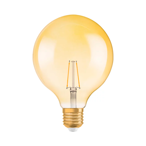 Vintage style LED bulb E27, G125, 2.5W, 220lm, 2400K, filament