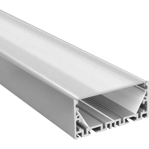 Anodized aluminum profile for 1-5 rows of LED strips HB-70X35