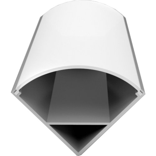 Stūra anodēts alumīnija profils LED lentei HB-15.8X15.8CM