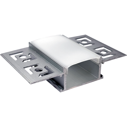 Anodized aluminum profile for 1-2 rows of LED strip HB-61X14