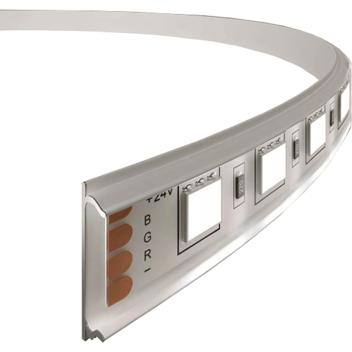 Анодированный гибкий алюминиевый профиль для LED ленты БЕЗ СТЕКЛА HB-18X6M
