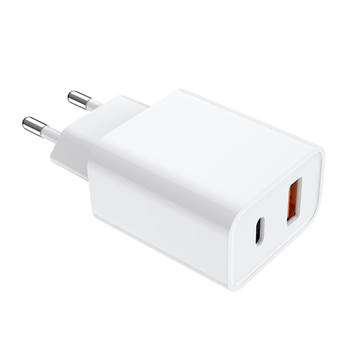 Fast charging power adapter USB-C (Type-C), USB-A, 20W