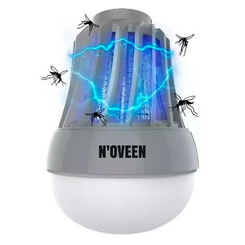 Wireless 2in1 insect killer lamp up to 40m2, 6W, 3 x AAA