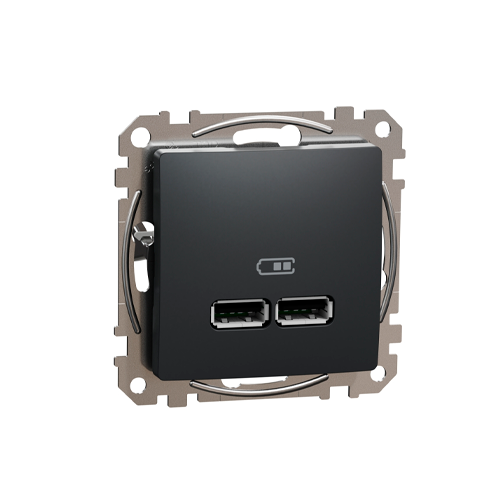Zemapmetuma 2-vietīgs USB lādētājs A+A, mehaniskais SEDNA Design