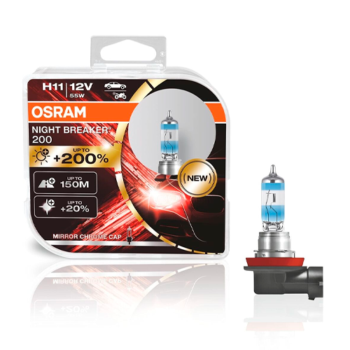 Halogen H11 bulb, NIGHT BREAKER LASER series