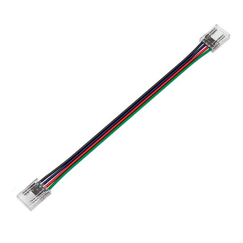 Divpusējs 10 mm COB RGB (daudzkrāsainas) LED lentes savienojuma vads