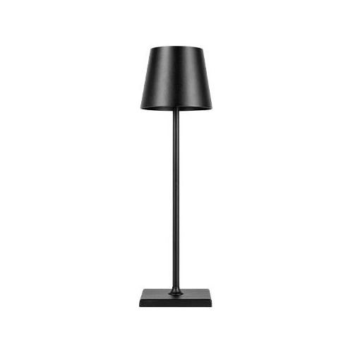 LED Uzlādējama galda lampa SOLIO, 3W, 4000K, IP20, melns