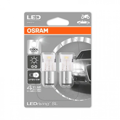 LED лампа P21/5W, 1.7W, 6000K, серия LEDriving SL