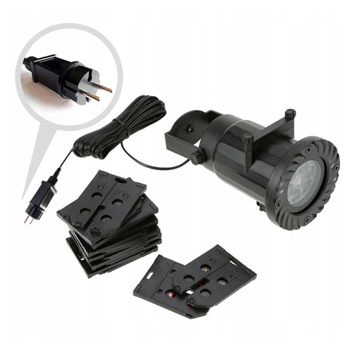 Waterproof projector with remote control for garden and home - projection of 20 different drawings