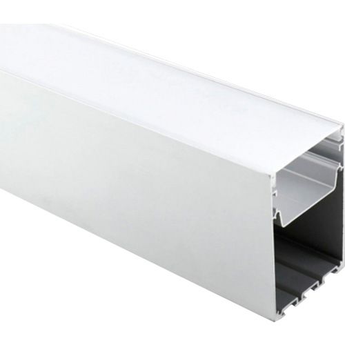 Anodized high aluminum profile for 1-4 rows of LED strips HB-75X50