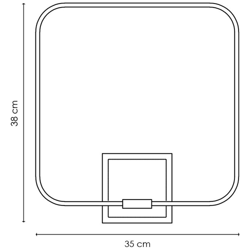 LED wall lamp QUAD