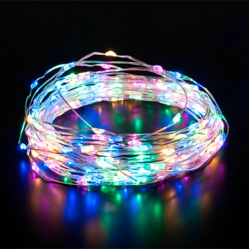 Christmas indoor and outdoor string copper wire with remote control 30m, multicolor, USB, 300LED, IP44