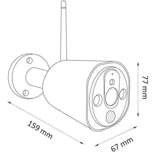 Āra kustības viedā videonoverošanas kamera Wi-Fi SMART CAMERA COSMO Z1 TUYAsmart