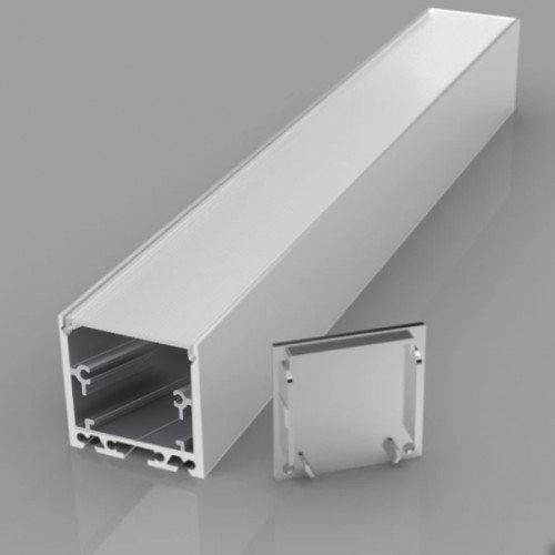 Анодированный высокий алюминиевый профиль для 1-4 ряда LED лент HB-35X35