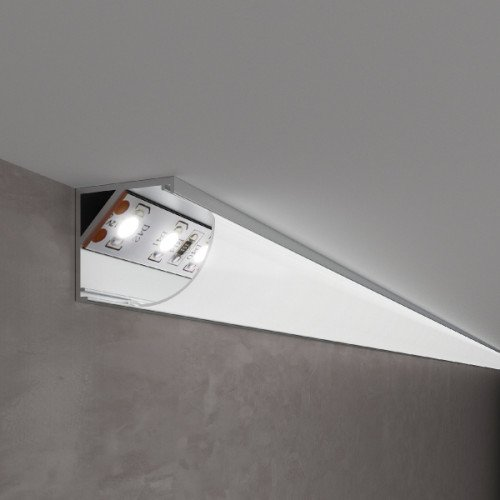 Угловой анодированный алюминиевый профиль для LED ленты HB-15.8X15.8CT