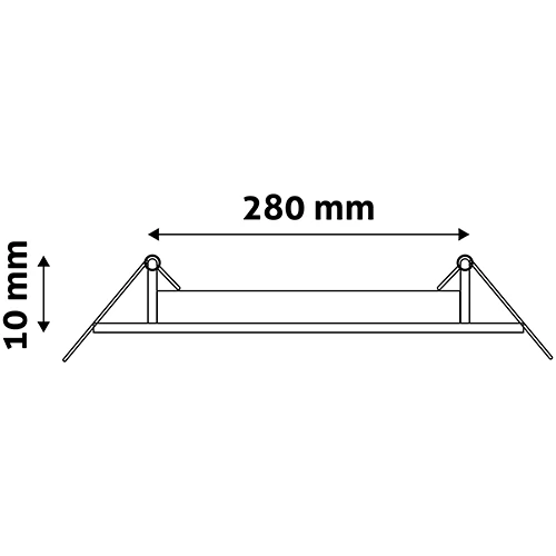 LED встраиваемая панель 24W, 1990lm, 3000K, IP20, 120°