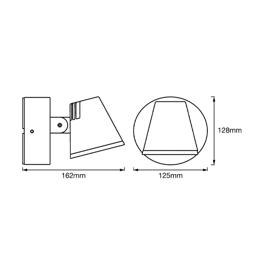 Fasādes gaismeklis 13.5W, 3000K, IP44 ENDURA STYLE Midi Spot