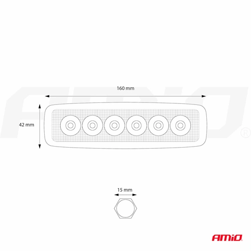 Фары дополнительного рабочего света AWL01, 18W, 9-60V, 6000K, IP67