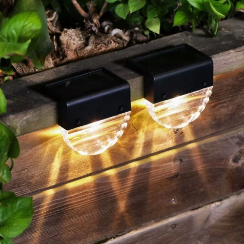 LED wall lights with solar battery 4000K + RGB IP44 (2 pcs.)