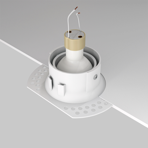 Built-in lamp - fixture, excl. GU10, IP20, white