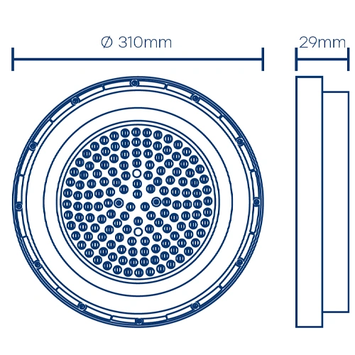 LED industrial 150W light UFO 15 000lm, 4000K, IP65