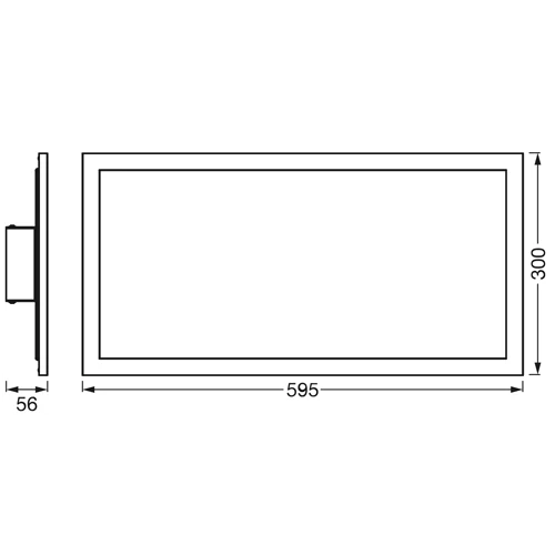 LED Panelis 30x60 cm PLANON PLUS