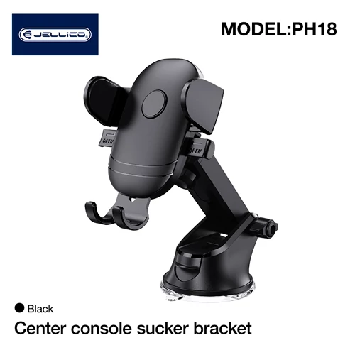 Mobile phone car holder with suction cup