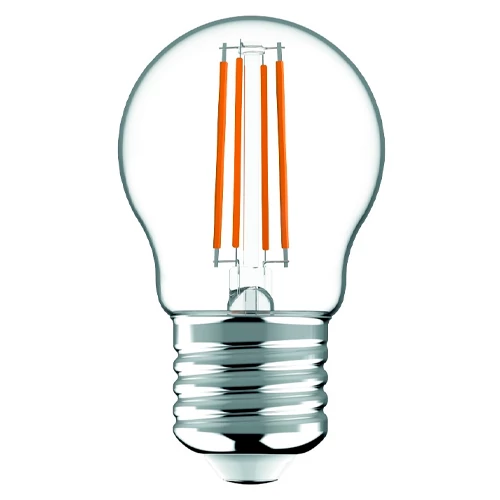 LED лампа E27, G45, 4.5W, 470lm, 2700K, filament